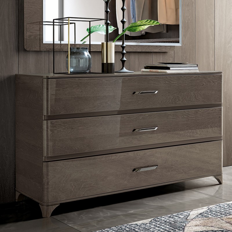 Комод Camelgroup Maia silver, 3 ящика, VIP|MAIA цвет: серебристая береза, 130x50x81 см (154CMS.01PL)154CMS.01PL