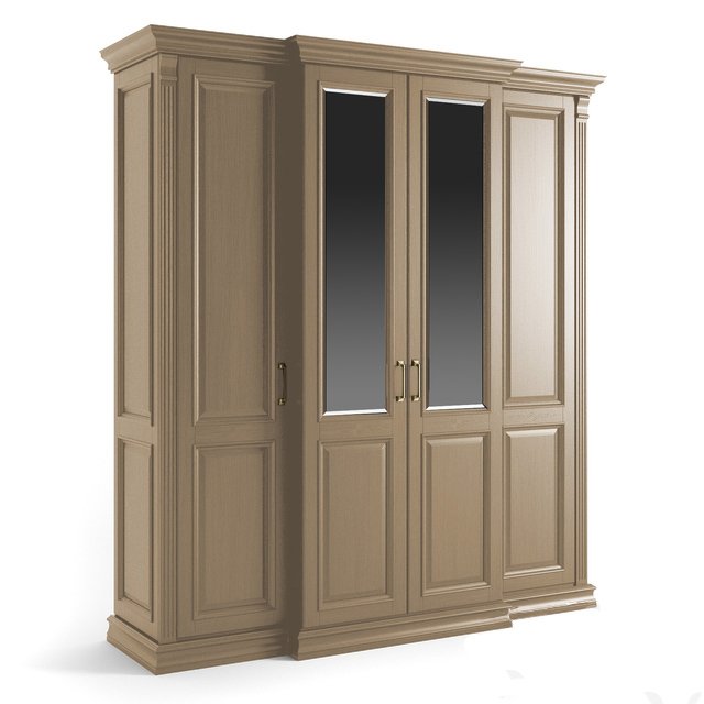 Шкаф платяной SDK Home Rimar четырехдверный, цвет: пастель (RM.P04.204х64.U.P)RM.P04.204х64.U.P