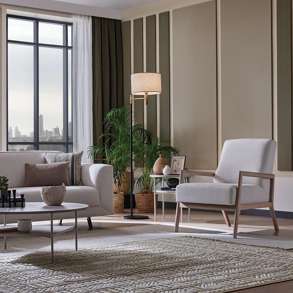 Кресло Enza Home Basel, цвет 2203-K1-15501 White, размер 70х93х93 см03.104.0529.0983.0066.0000.2203