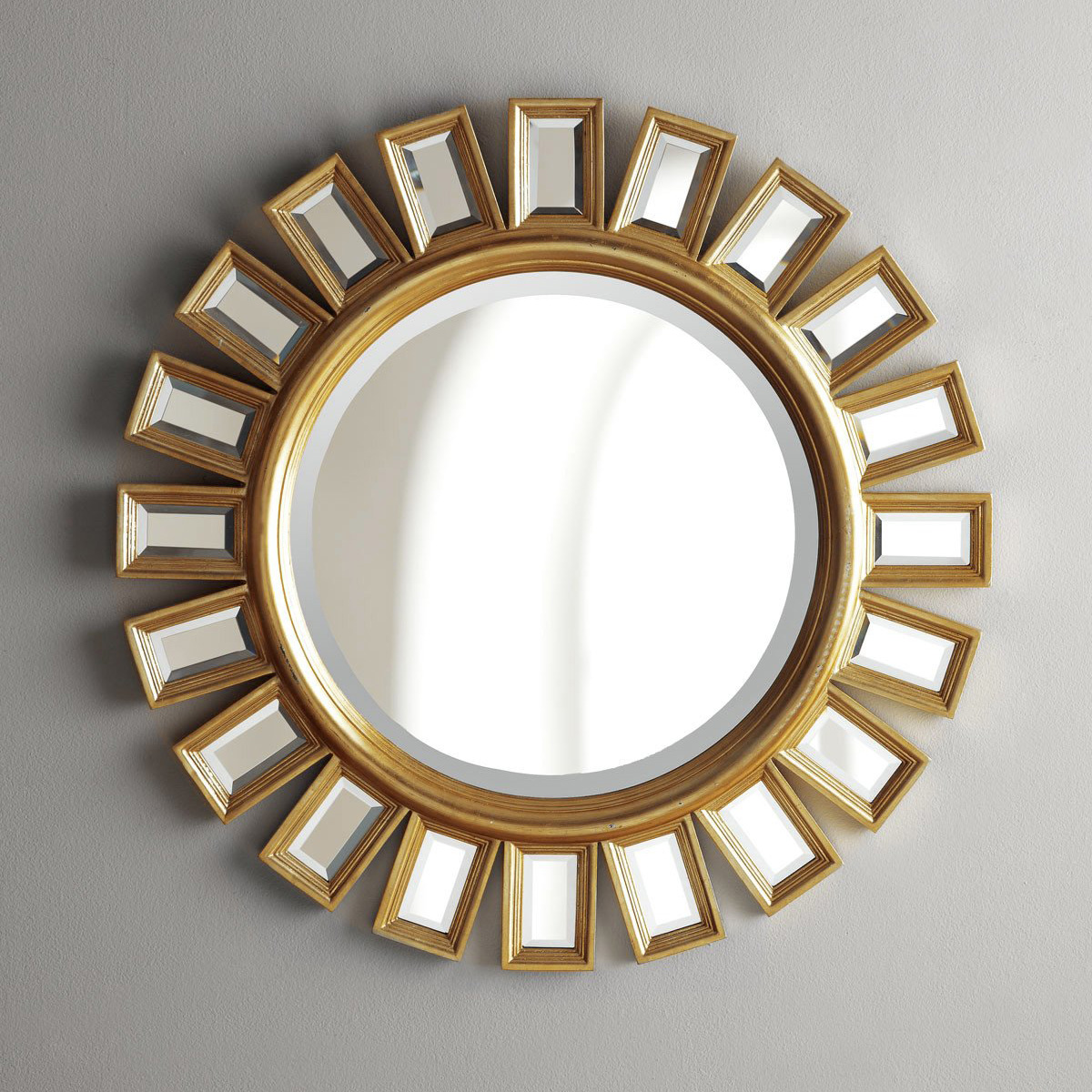 Зеркало в круглой раме Louvrehome "Эштон" Gold, размер 86х86х5 (GC1533)GC1533