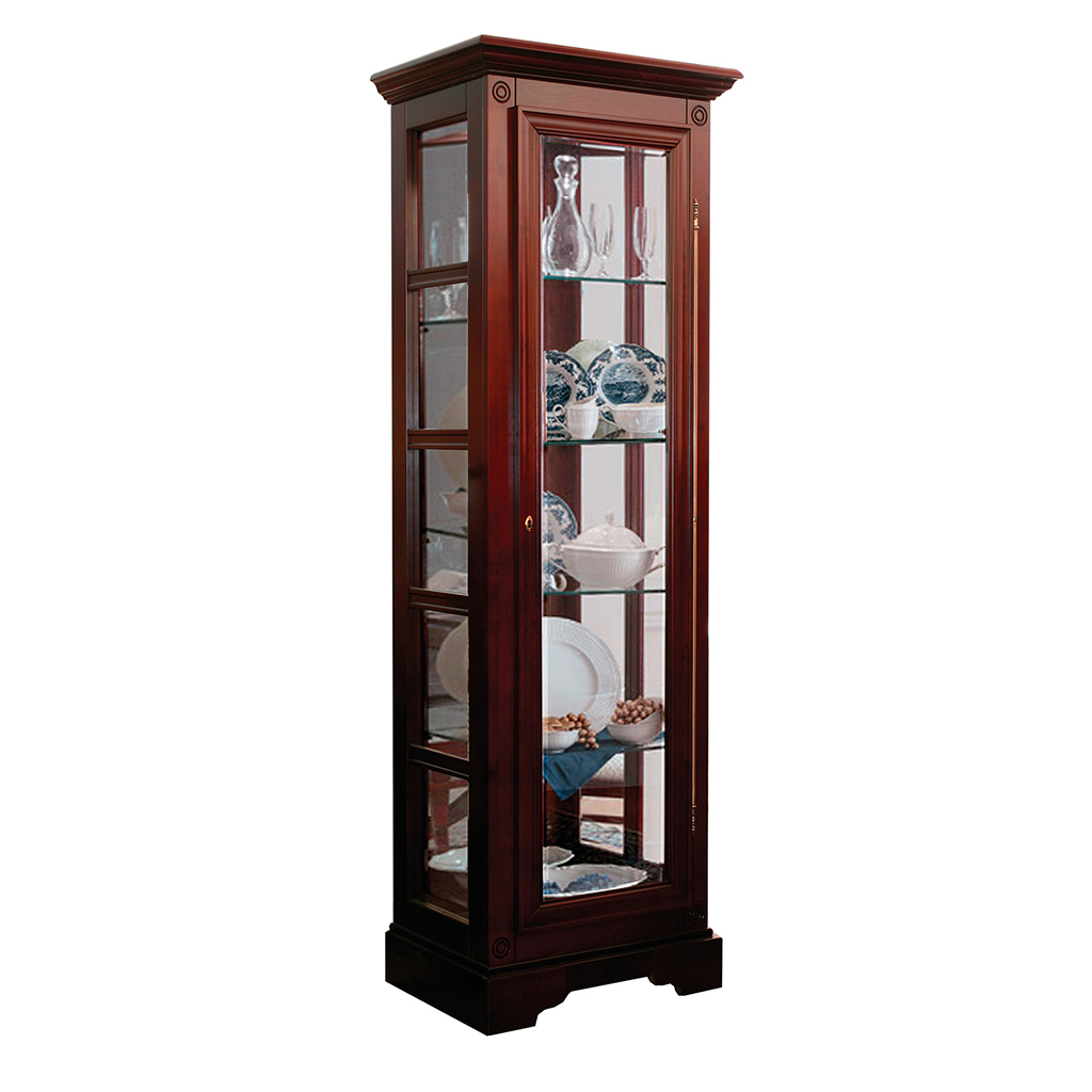 Витрина Молодечномебель Полонез, 67x47x204 см, цвет: черешня (ММ-174-05/01)ММ-174-05/01