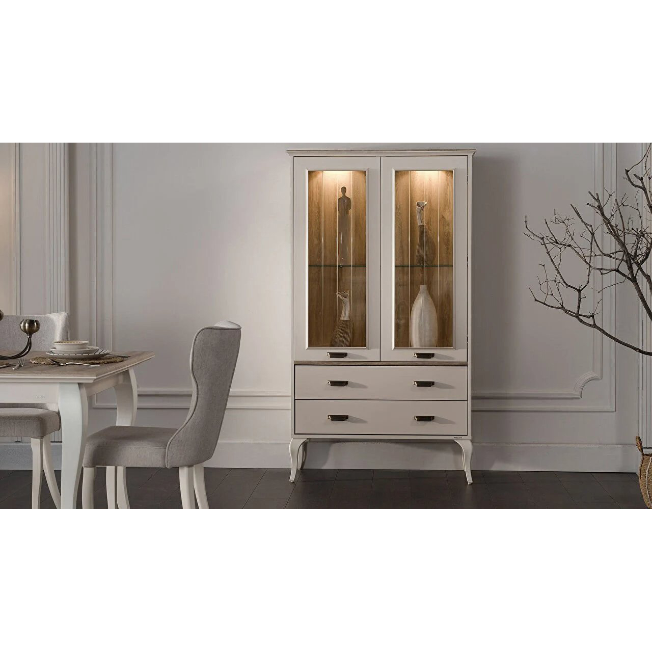 Витрина Bellona Andera 2-х дверная, размер 98x45x173 см (ANDR-13)ANDR-13 Витрина Bellona Andera 2-х дверная, размер 98x45x173 см (ANDR-13)ANDR-13