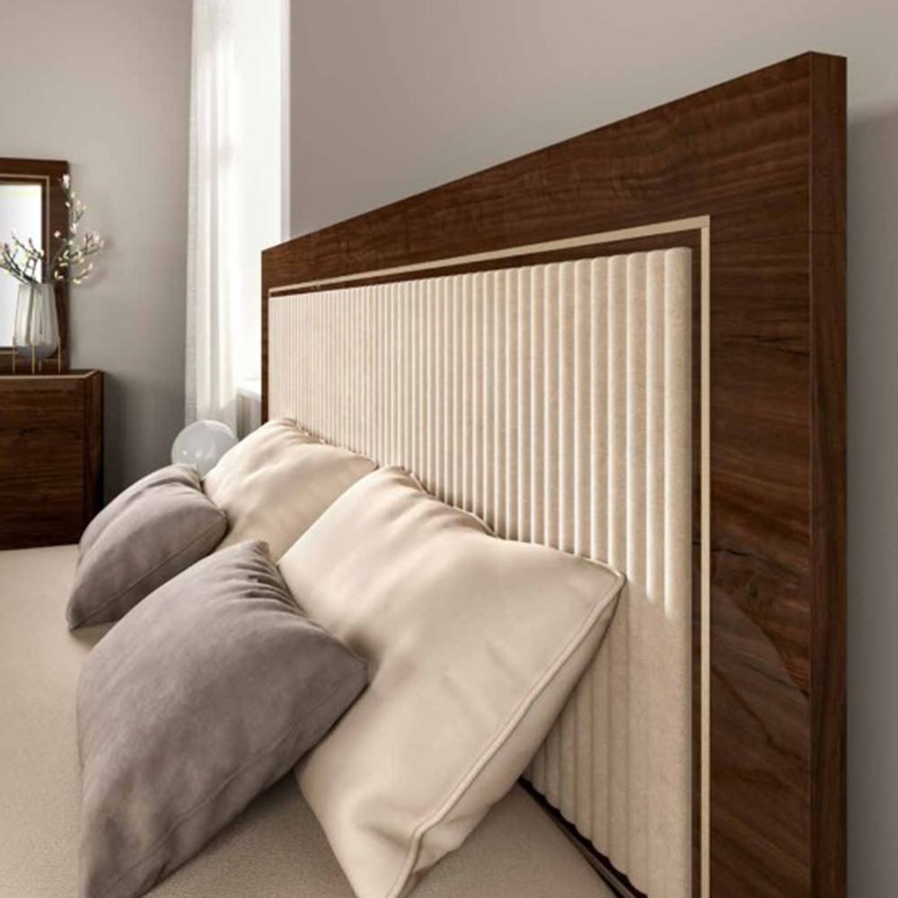 Кровать Status Eva, двуспальная, с мягким изголовьем, цвет орех, 160х203 см (EABNOLT13)EABNOLT13 Кровать Status Eva, двуспальная, с мягким изголовьем, цвет орех, 160х203 см (EABNOLT13)EABNOLT13