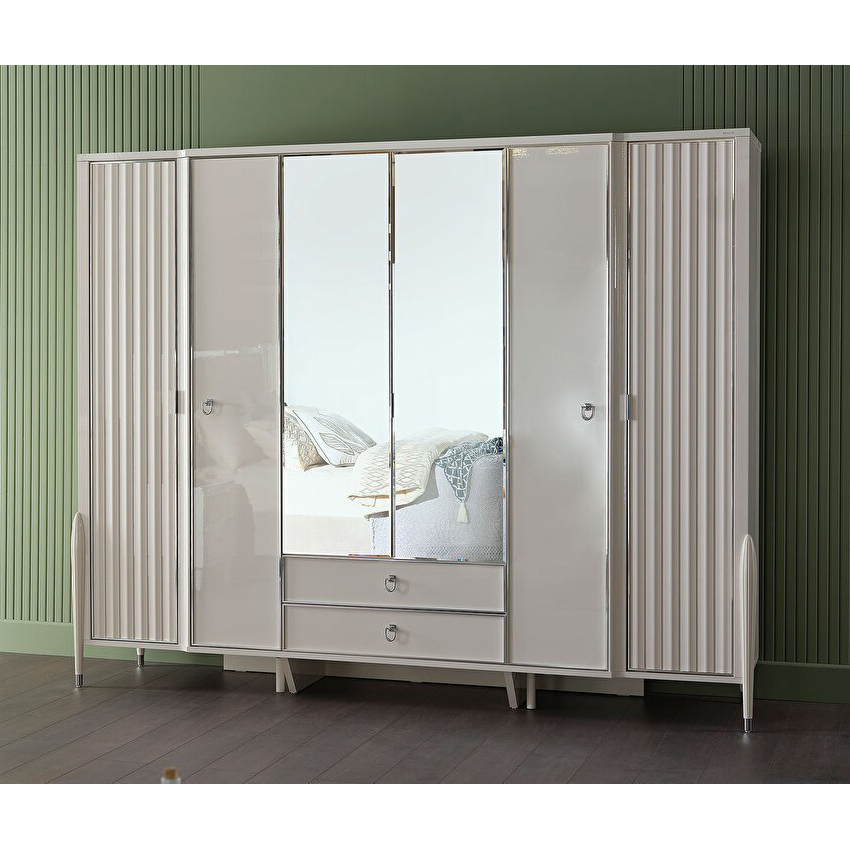 Шкаф платяной Bellona Gravita, 6-ти дверный, размер 268х64х221 см (GRAV-34)GRAV-34