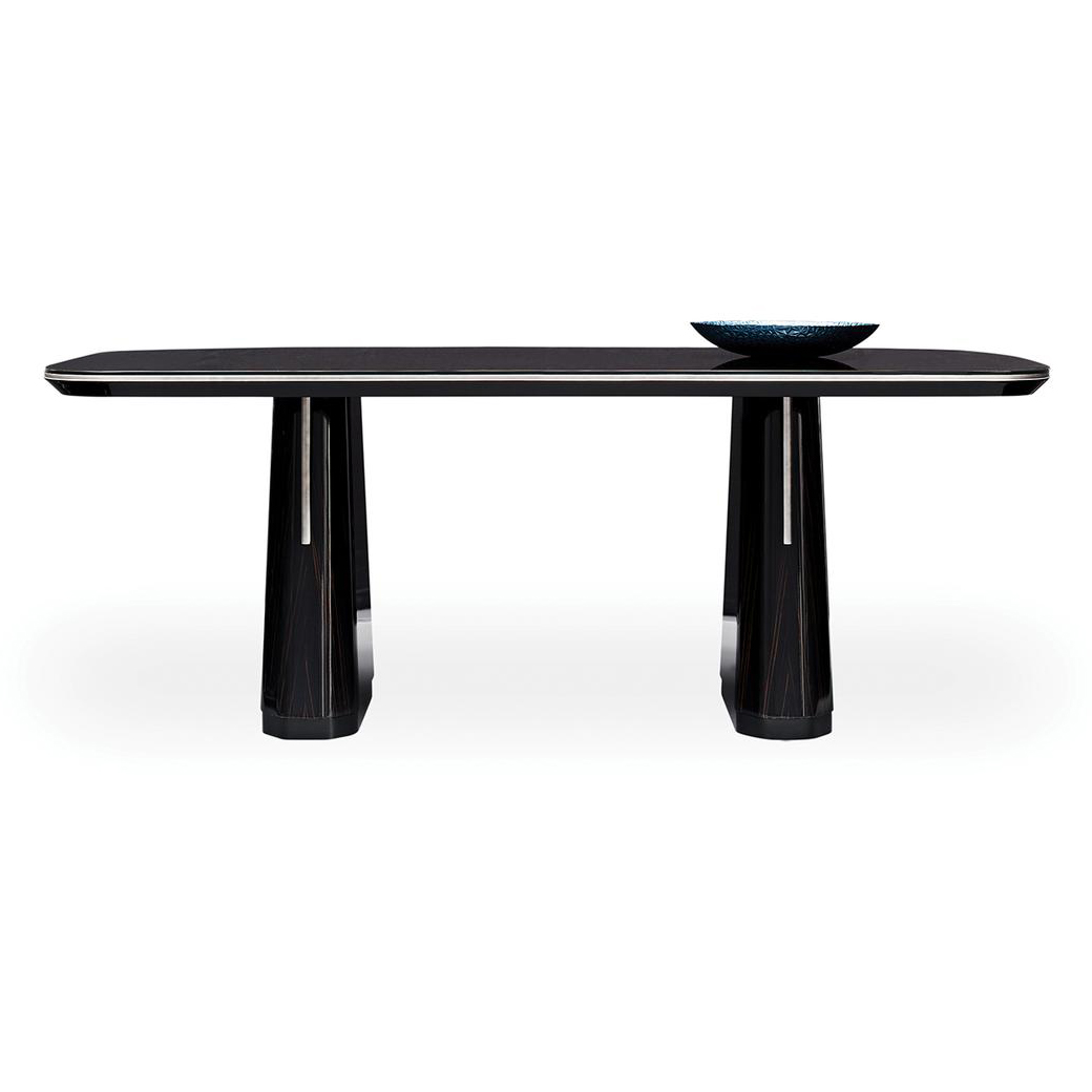 Стол обеденный Enza Home Valdera, прямоугольный, размер 200х100х76 см, стеклянная поверхность07.180.0563.0000.0174.0000.