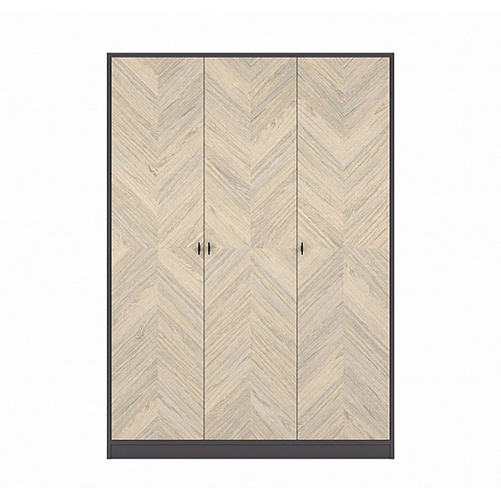 Шкаф платяной 3х-дверный Timber Тоскана, цвет: Мокко/Дуб серебристый, 149х60х221 см (Т-953/D7/M)Т-953