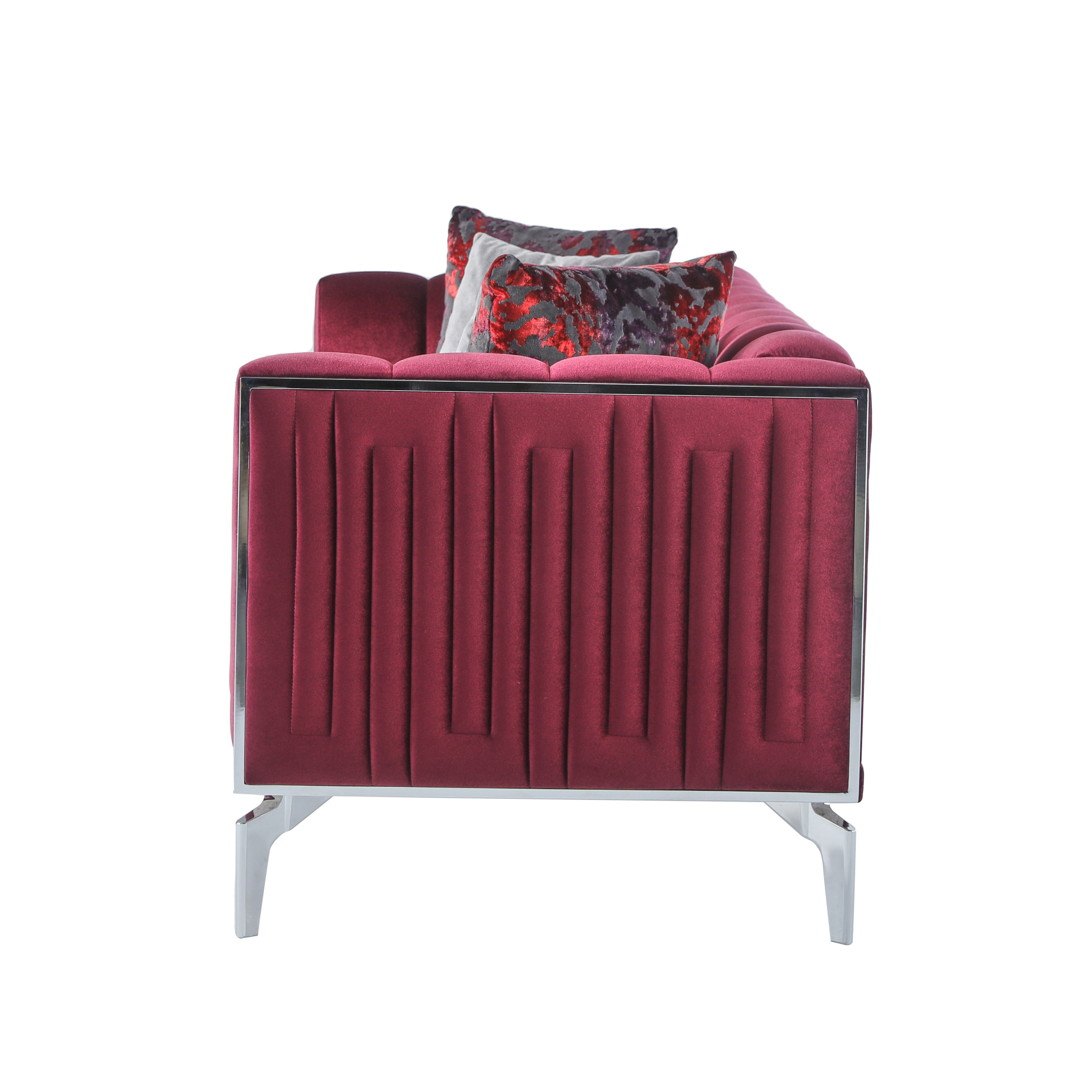Диван-кровать Bellona Gravita, 3-х местный, раскладной, цвет: сливовый, 234х88х80 см (GRAV-02) GRAV-02