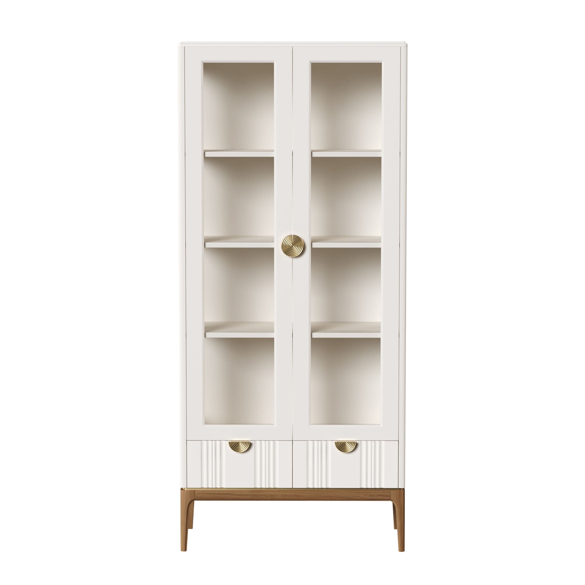 Библиотека Bari White, двухдверная, 100х45х213 см, цвет: белый (BR604W)BR604W Библиотека Bari White, двухдверная, 100х45х213 см, цвет: белый (BR604W)BR604W