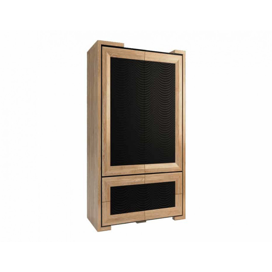 Шкаф платяной Mebin Corino, 2 дверный высокий, размер 132х62х222, цвет: дуб натуральный/орех (Szafa 2D wysoka)Szafa 2D wysoka