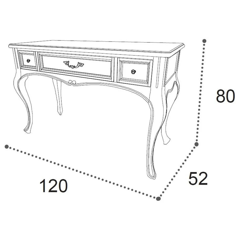 Стол туалетный Camelgroup Verdi Noce, цвет: noce anticato, размер 120х52х80 (169SCR.01NO)169SCR.01NO Стол туалетный Camelgroup Verdi Noce, цвет: noce anticato, размер 120х52х80 (169SCR.01NO)169SCR.01NO
