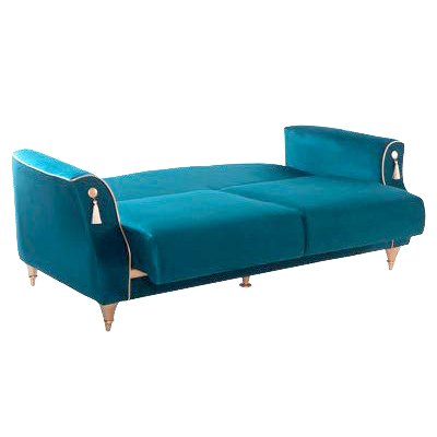 Диван-кровать Bellona Castello, 3-х местный цвет: лазурно-синий, подушка синяя (CAST-02/0L22D) остаткиCAST-02