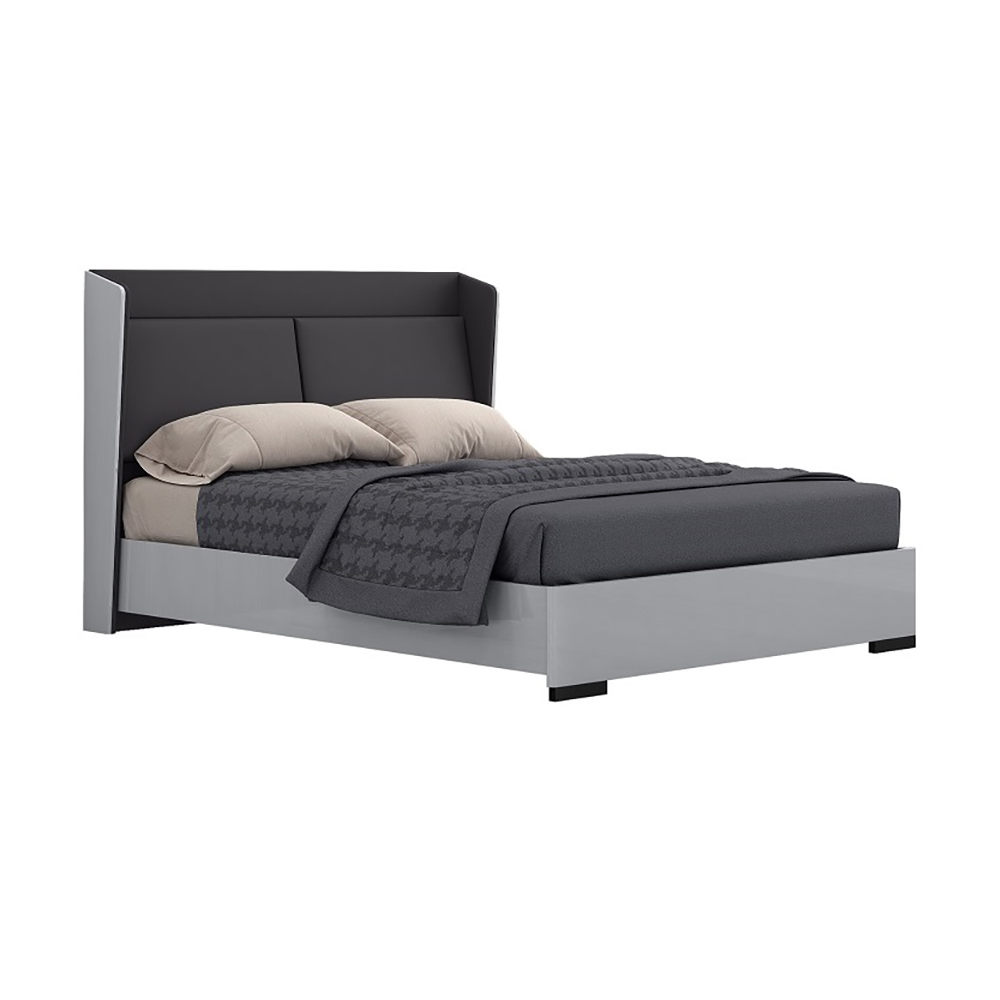 Кровать APHome Karla SB119BK 180х200 ЩИТ, размер 183x203x118 см, цвет: серый (0030594043)0030594043