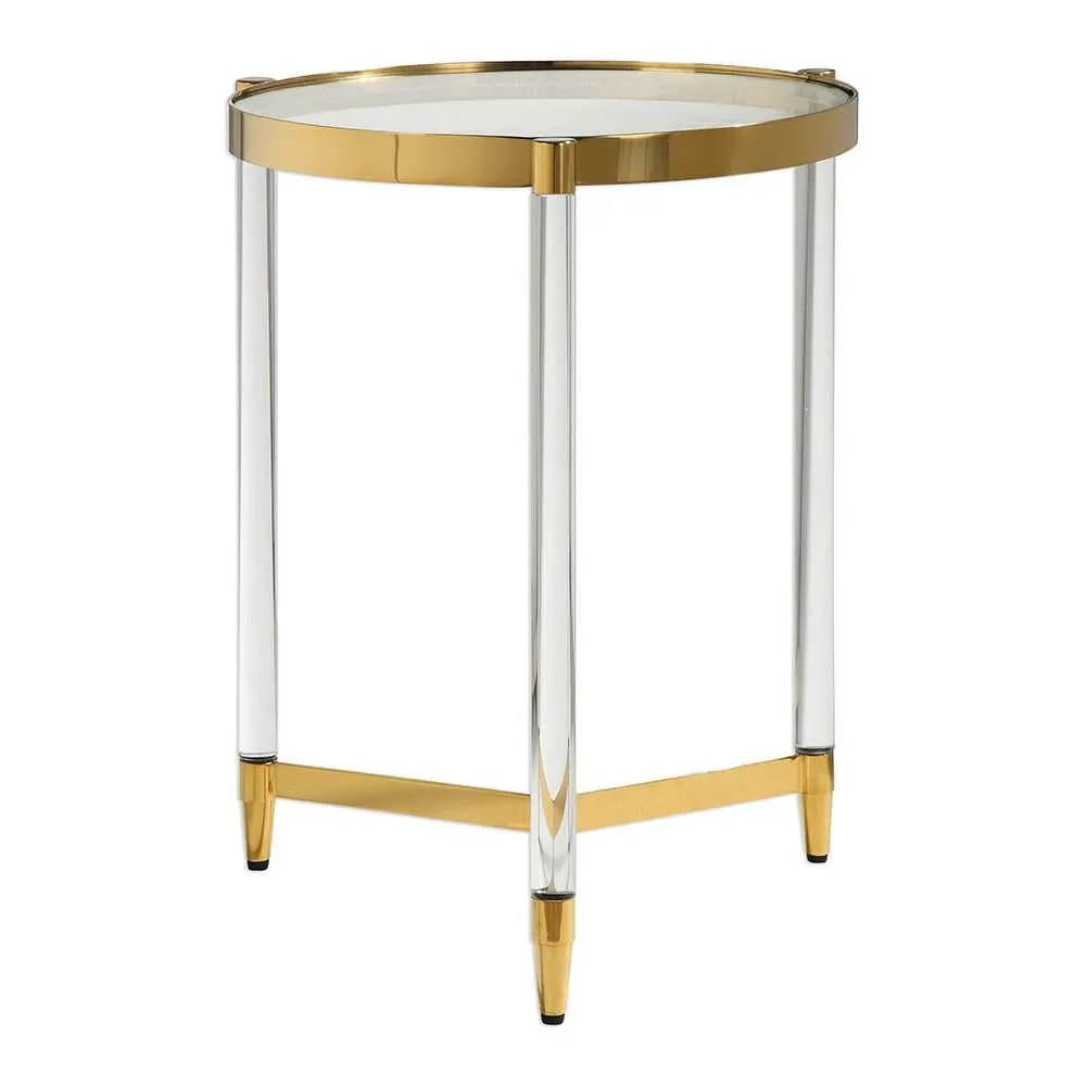 Стол кофейный Louvrehome "Стерлинг" gold, размер 41х41х52 (LHT100G)LHT100G Стол кофейный Louvrehome "Стерлинг" gold, размер 41х41х52 (LHT100G)LHT100G