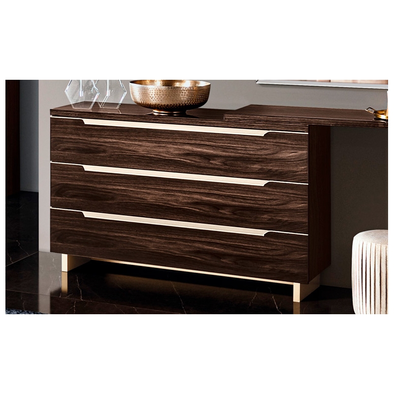 Комод Camelgroup Smart Noce Patrizio, 3 ящика, цвет: грецкий орех, 135x51x80 см (162CMS.01NP)162CMS.01NP