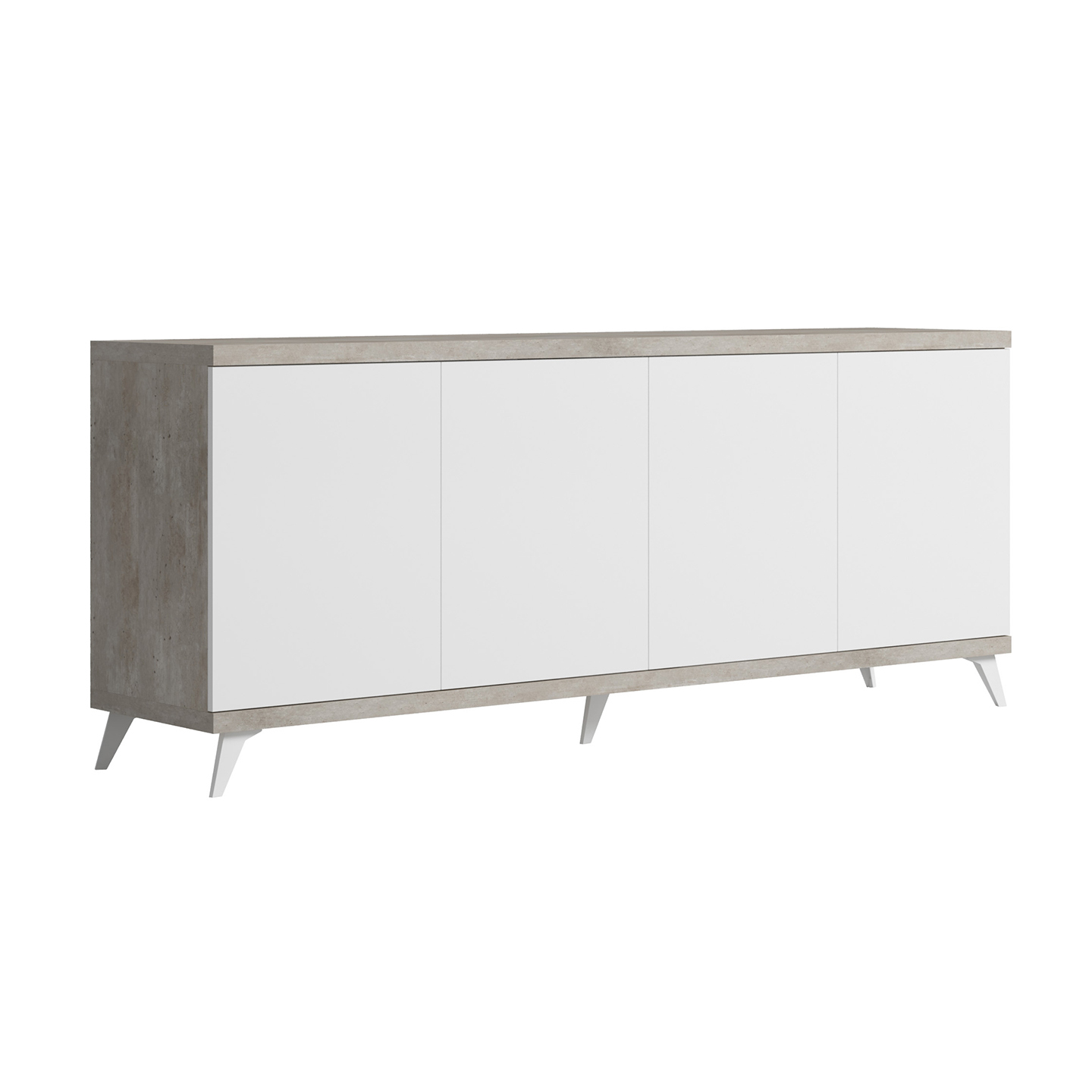 Комод-прилавок Status Treviso, 4 двери, цвет серый, 202x48x84 см (ERTRWHB401)ERTRWHB401