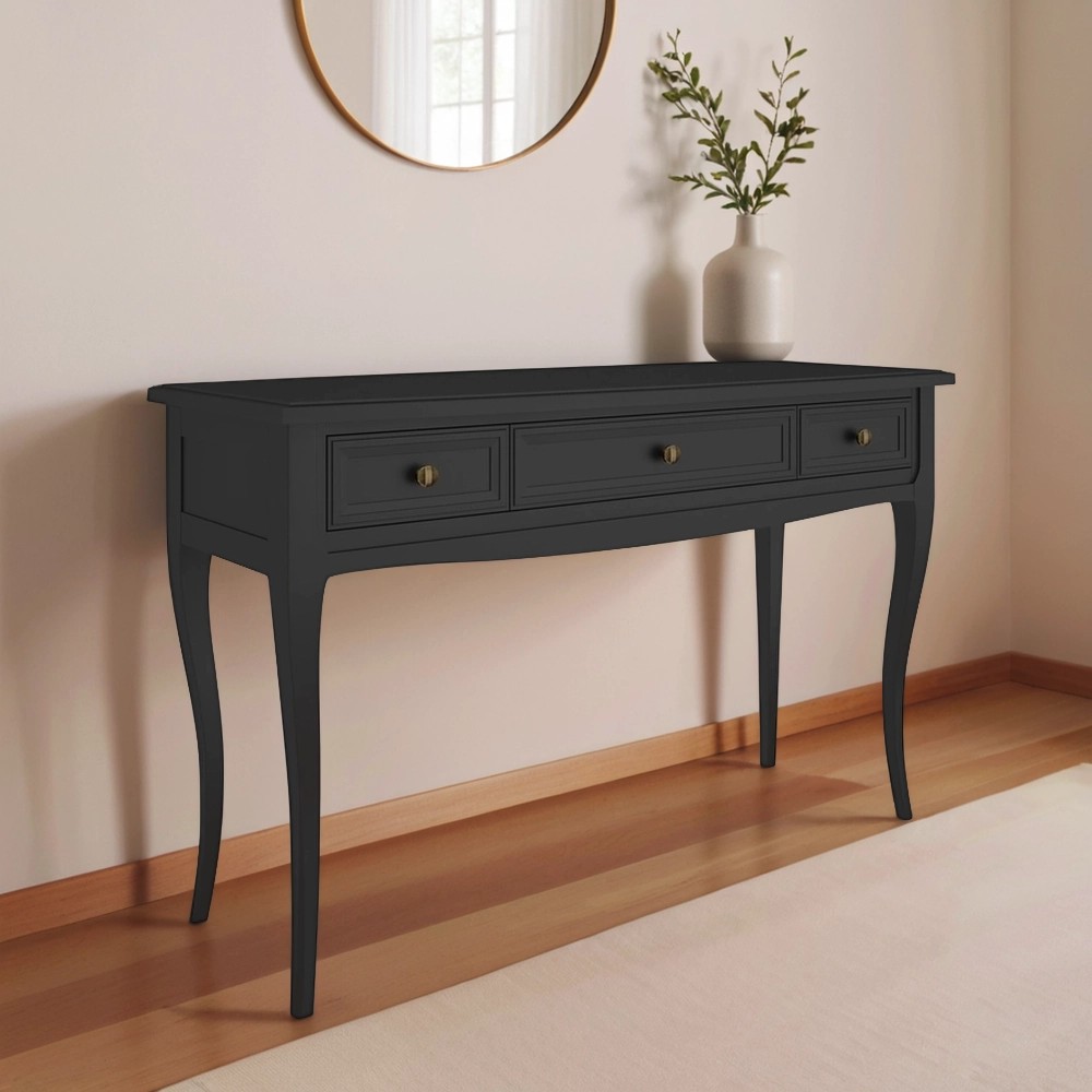 Консоль Aletan Majessa, 128х48х80 см, цвет: чёрный (M903BL)M903BL Консоль Aletan Majessa, 128х48х80 см, цвет: чёрный (M903BL)M903BL