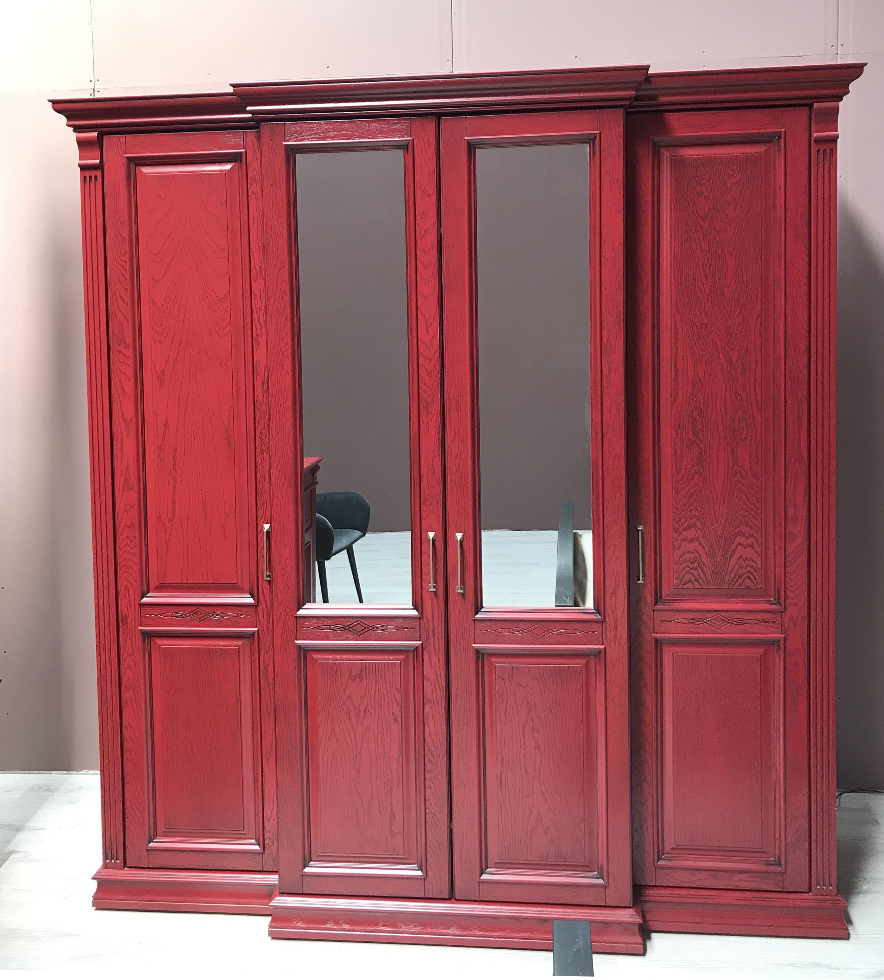 Шкаф платяной SDK Home Rimar четырехдверный, цвет: шато (RM.P04.204х64.U.S)RM.P04.204х64.U.S