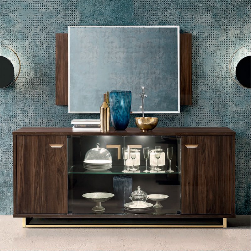 Комод Camelgroup Volare, 4-х дверный с подсветкой, цвет: грецкий орех, 200x53x88 см (159BF4.01NP)159BF4.01NP