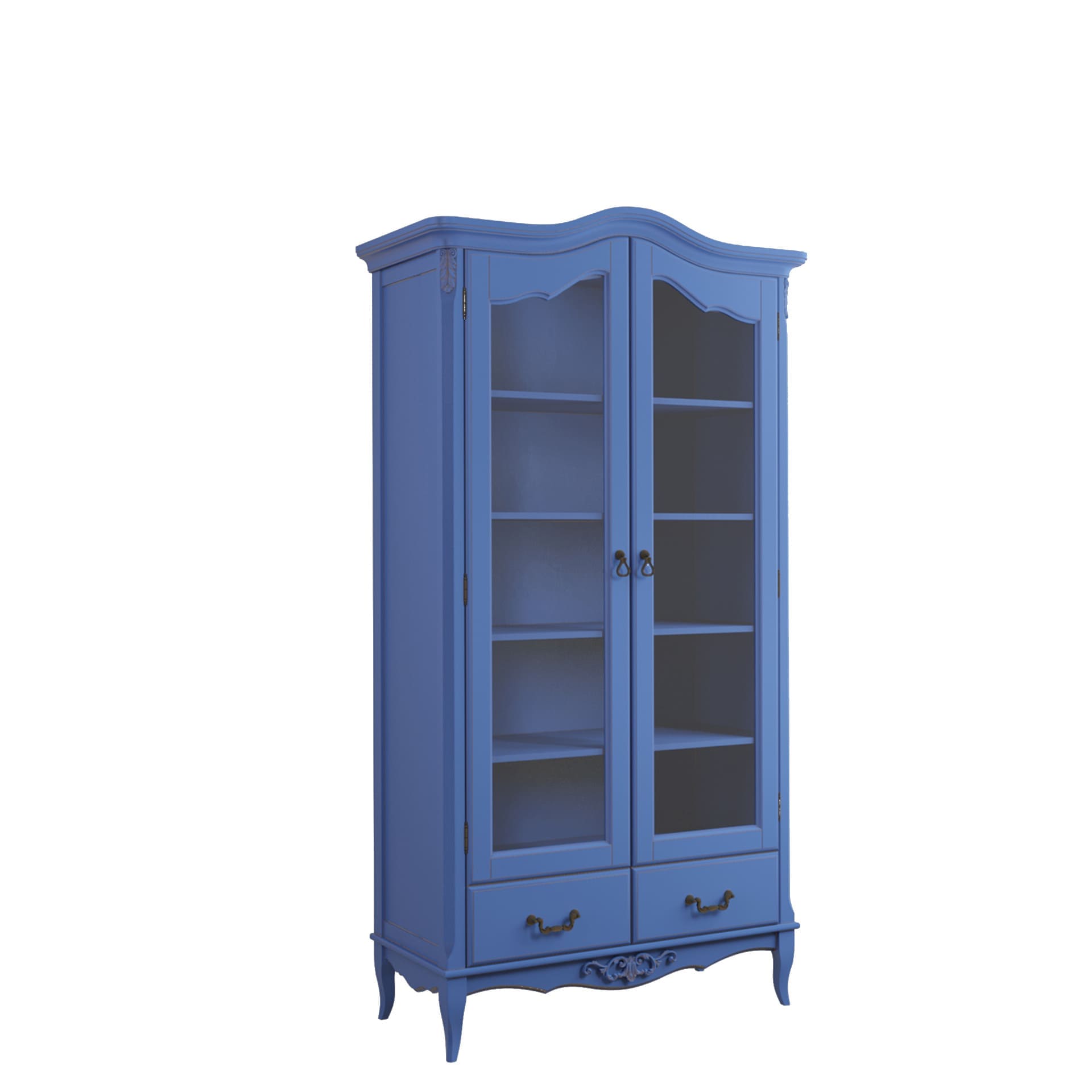 Библиотека Aletan Provence, двухдверная, цвет: синий 107х50х203 см (B604IN)B604IN