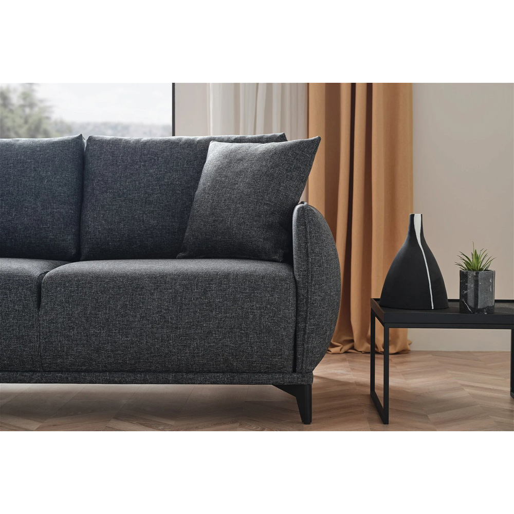 Диван Enza Home Siano, трёхместный, угловой, цвет синий, размер 258х180х92 см (остатки) Диван Enza Home Siano, трёхместный, угловой, цвет синий, размер 258х180х92 см (остатки)