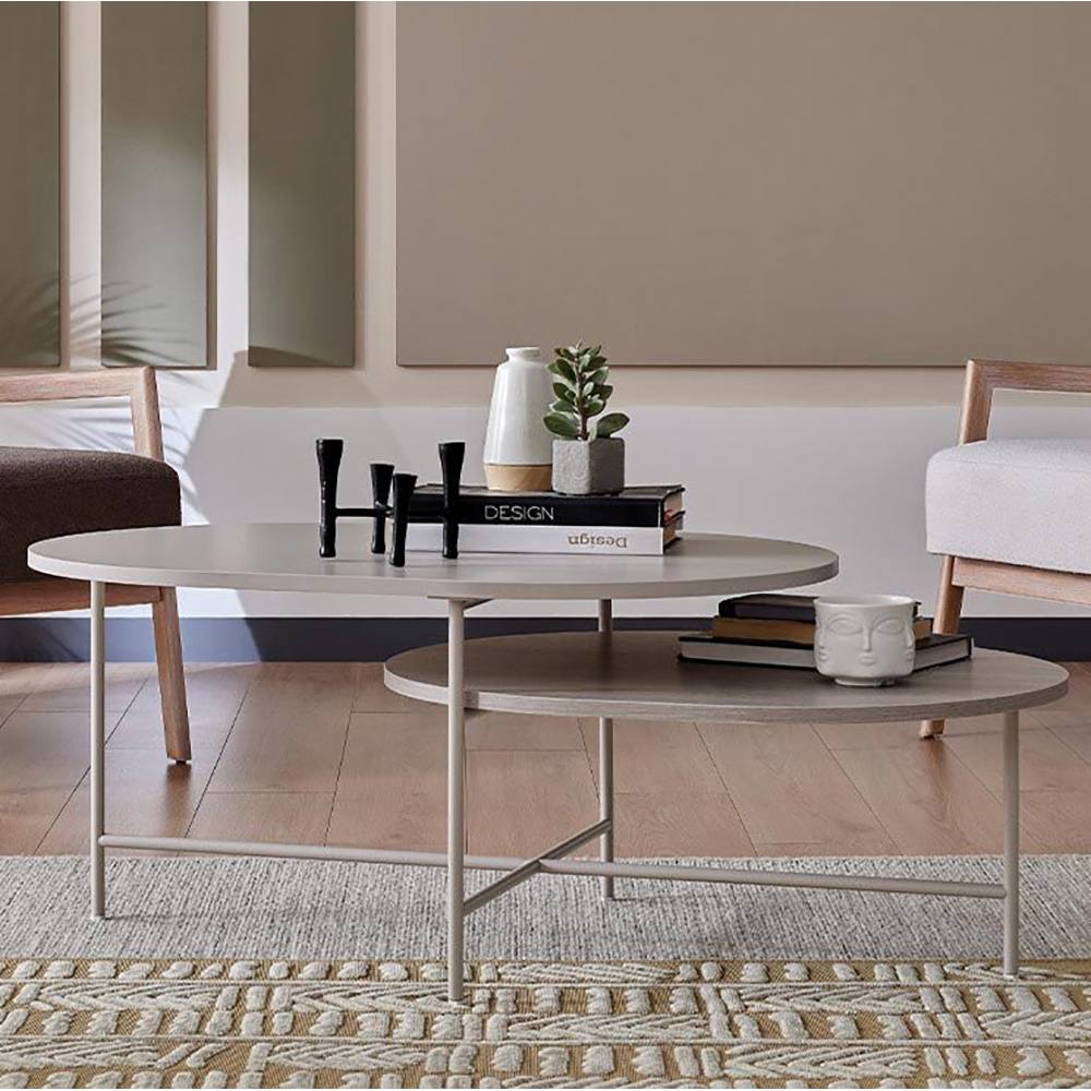Стол журнальный Enza Home Basel, овальный, размер 121х65х40 см55556000000283