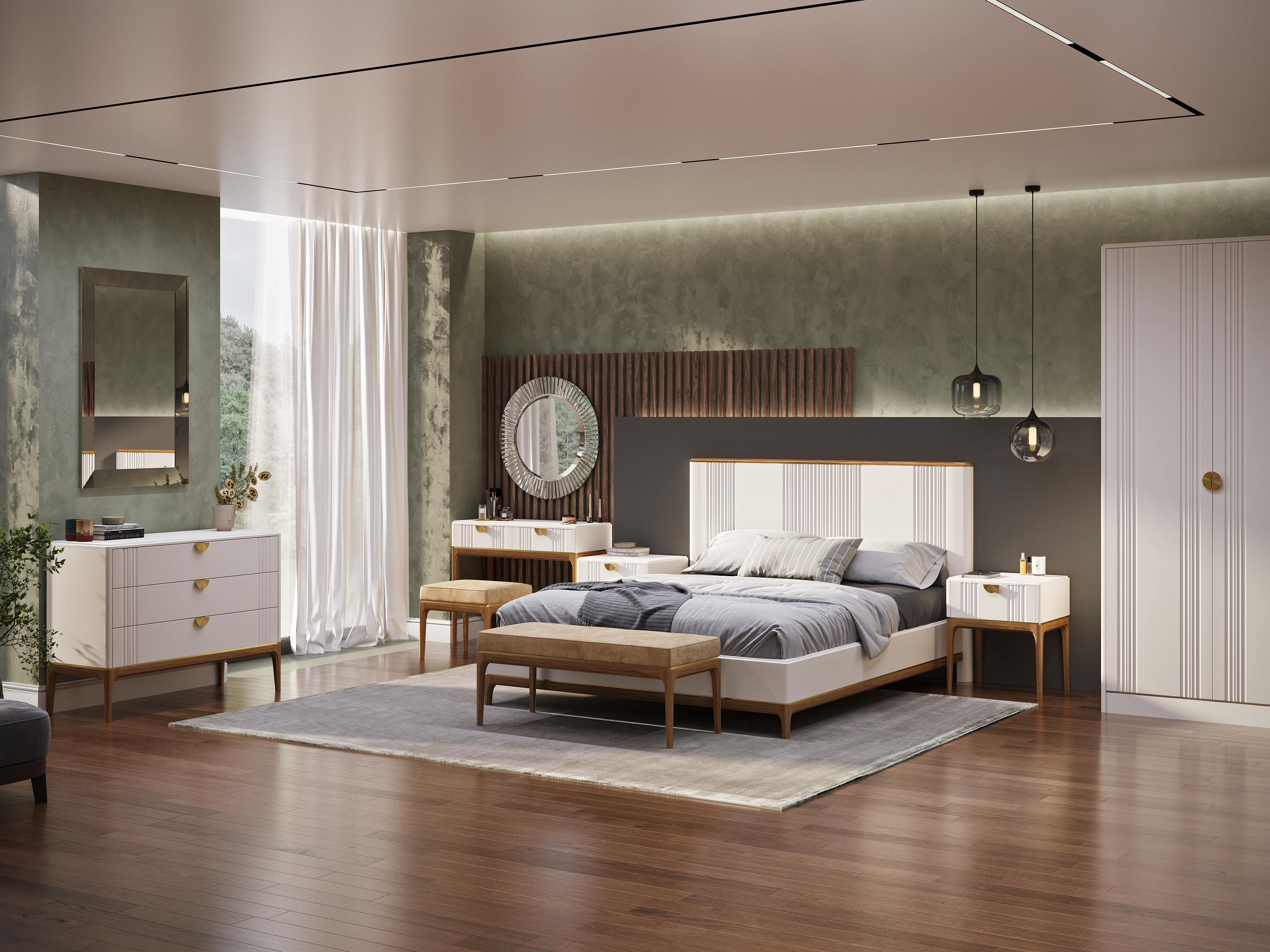 Кровать двуспальная Bari White, 160x200 см, мягкая спинка, цвет: белый (BR226W)BR226W Кровать двуспальная Bari White, 160x200 см, мягкая спинка, цвет: белый (BR226W)BR226W