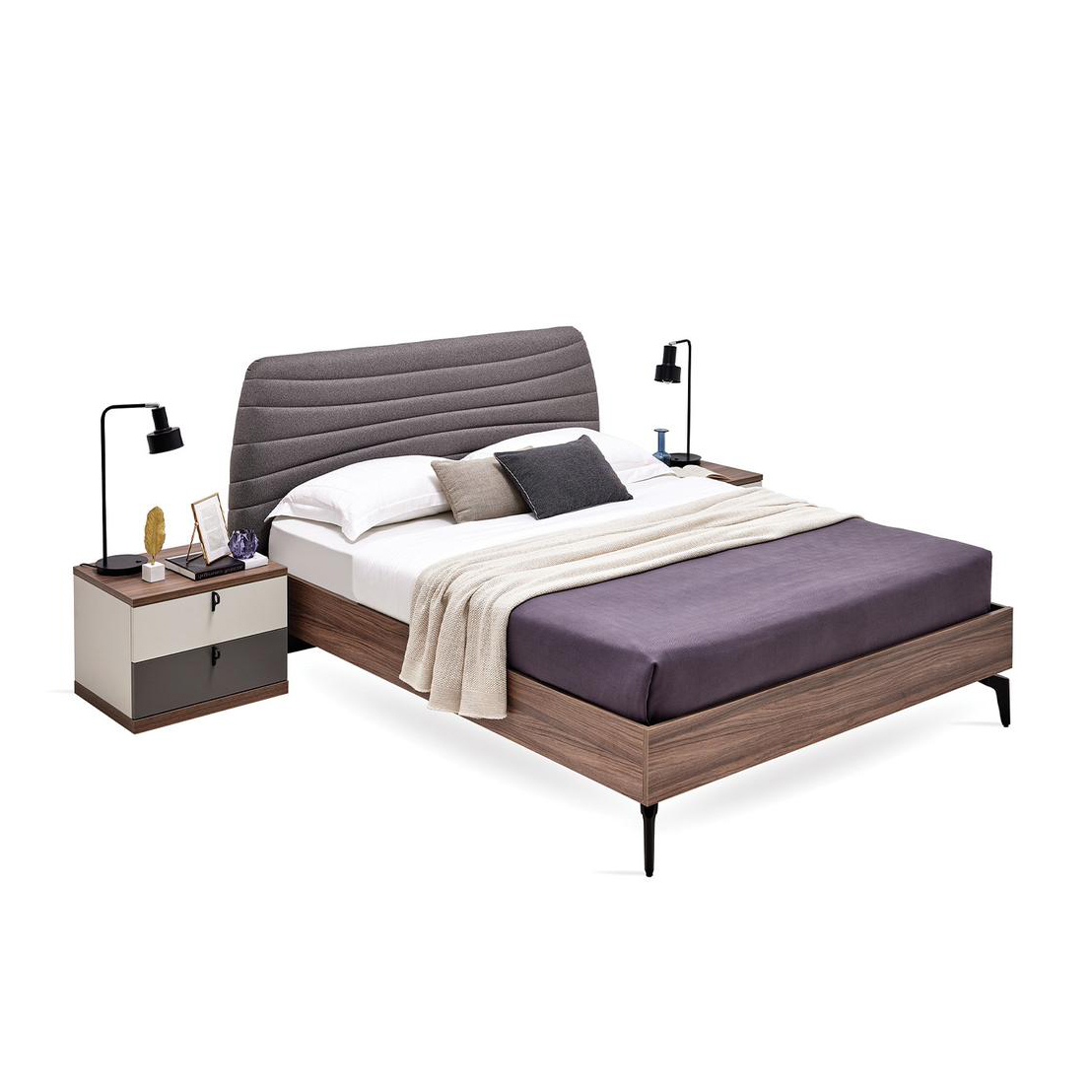 Кровать Enza Home Cordell, двуспальная, 160х200 см Кровать Enza Home Cordell, двуспальная, 160х200 см