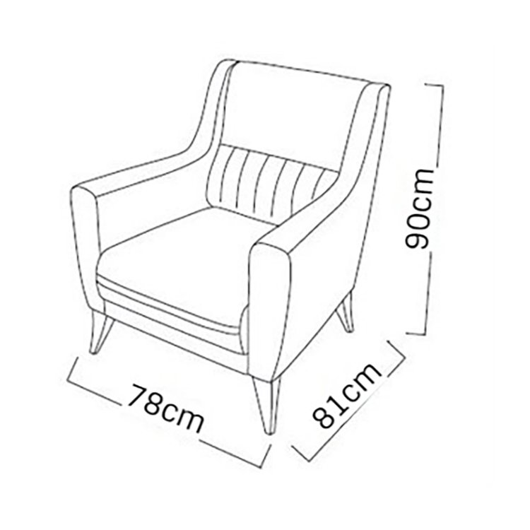 Кресло Bellona Cozy, 78x81x90 см, цвет: темно-синий (COZY-04)COZY-04