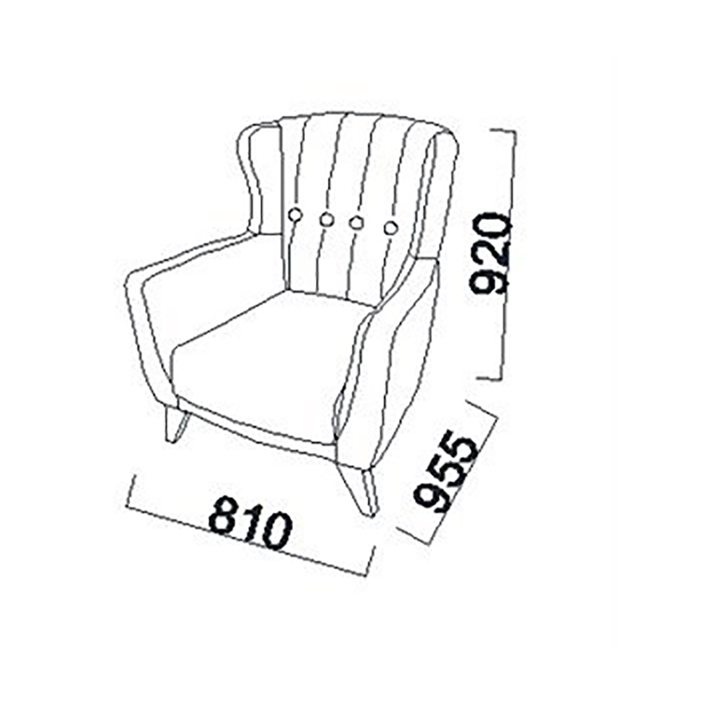 Кресло Bellona Luca, цвет: красный, размер 81х96х92 см (LUCA-01)LUCA-01