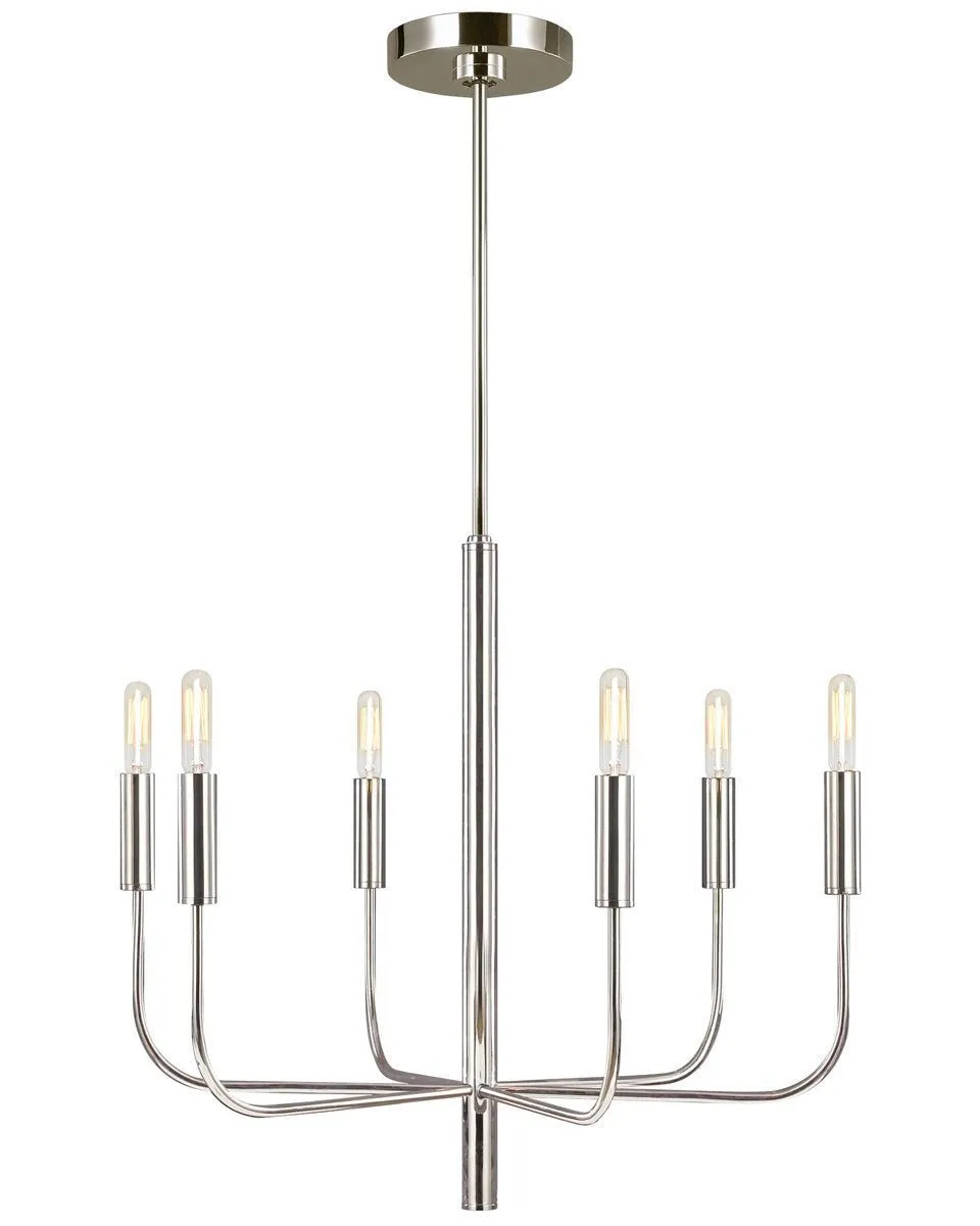 Люстра Louvrehome "Уорвик" silver, размер 59x59х60(124) см, цвет: хром (JJ10541-6DB)JJ10541-6DB