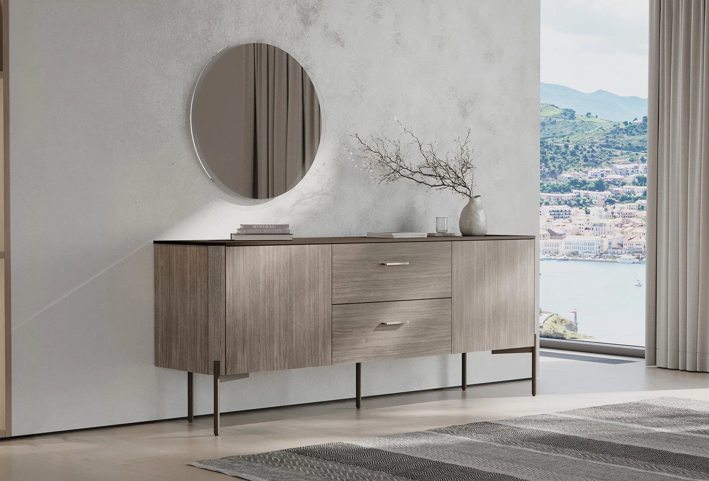 Комод-прилавок Enza Home Varena, размер 202х48х82 см55555000003050 Комод-прилавок Enza Home Varena, размер 202х48х82 см55555000003050