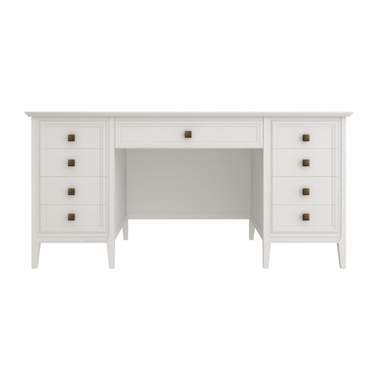 Стол письменный Tesoro White, двухтумбовый, 166х70х80 см, цвет: белый (T709W)T709W
