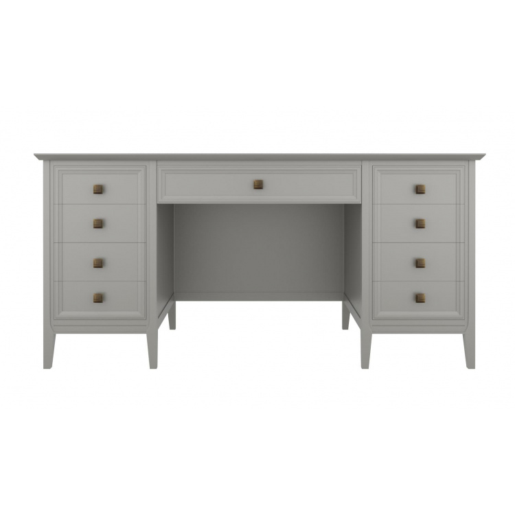 Стол письменный Tesoro Grey, двухтумбовый, 146х70х80 см, цвет: серый (T709GR)T709GR