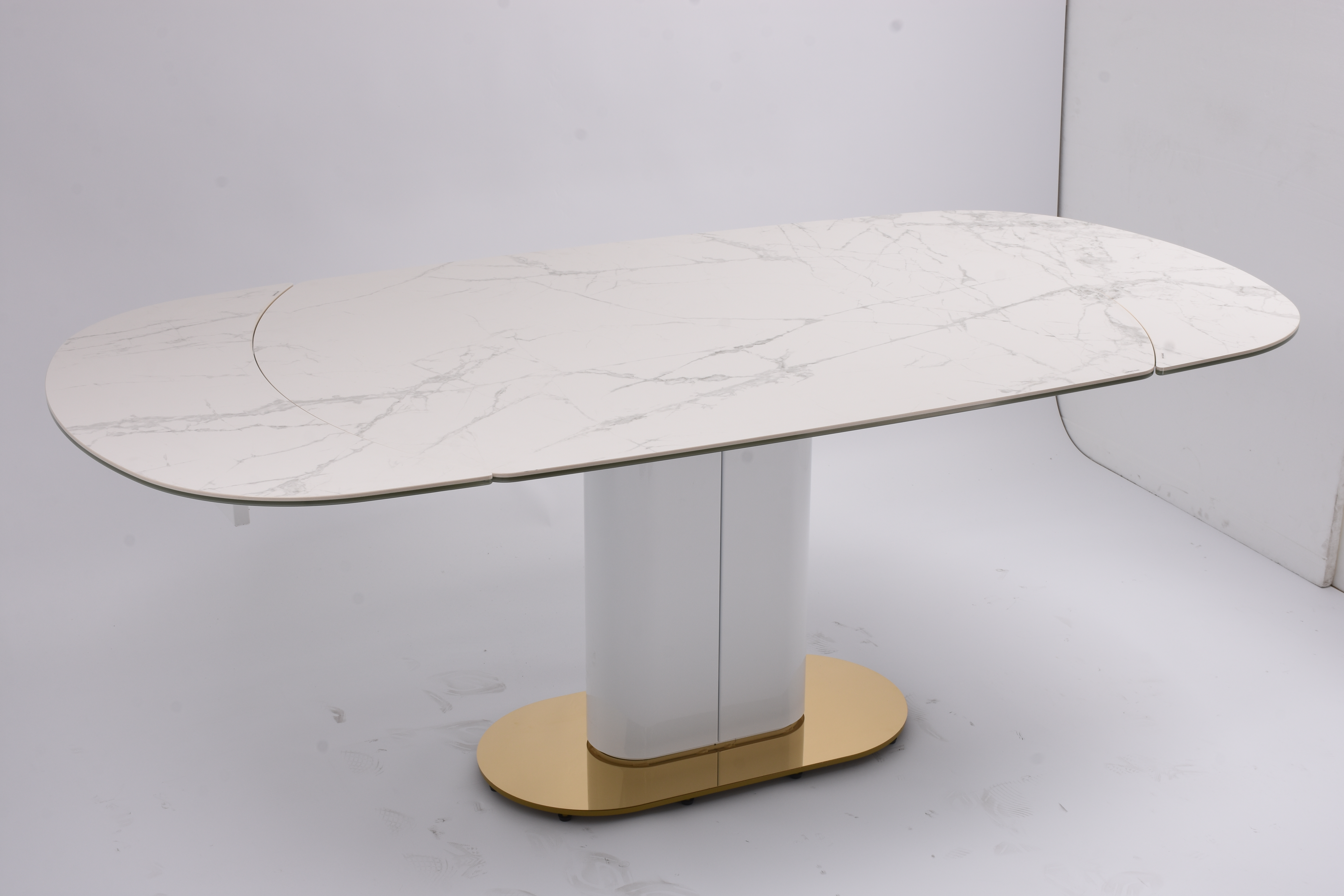 Стол обеденный раскладной IST-CASA Атриум-2 MC3035-140W, размер 140(30+30)х100х77 см, цвет: белая керамика (MC3035-140Wcasa)MC3035-140Wcasa Стол обеденный раскладной IST-CASA Атриум-2 MC3035-140W, размер 140(30+30)х100х77 см, цвет: белая керамика (MC3035-140Wcasa)MC3035-140Wcasa