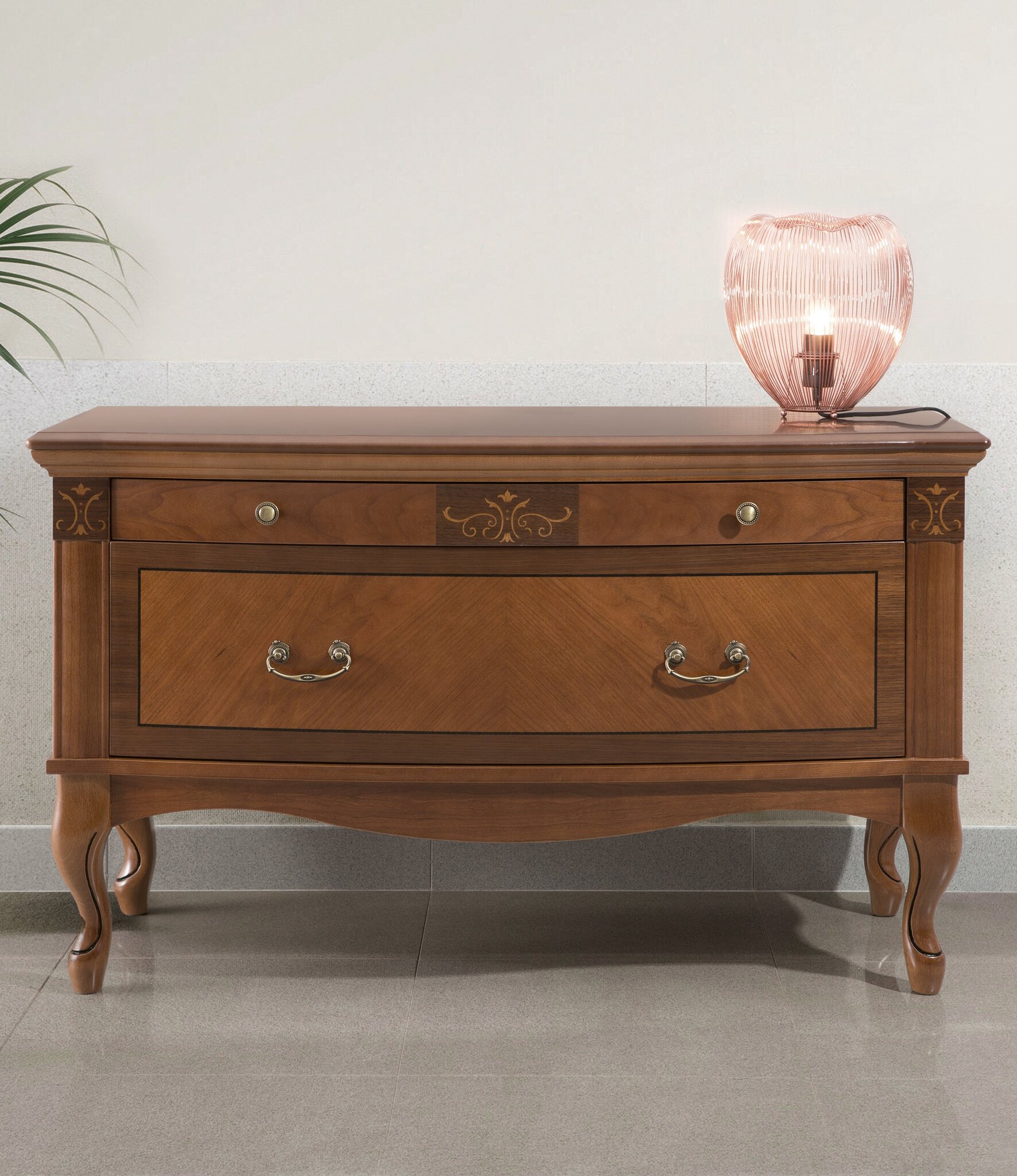 Тумба Panamar Classico низкая, на ножках, цвет: орех, 102х46х61 см  (885.000.P)885.000.P