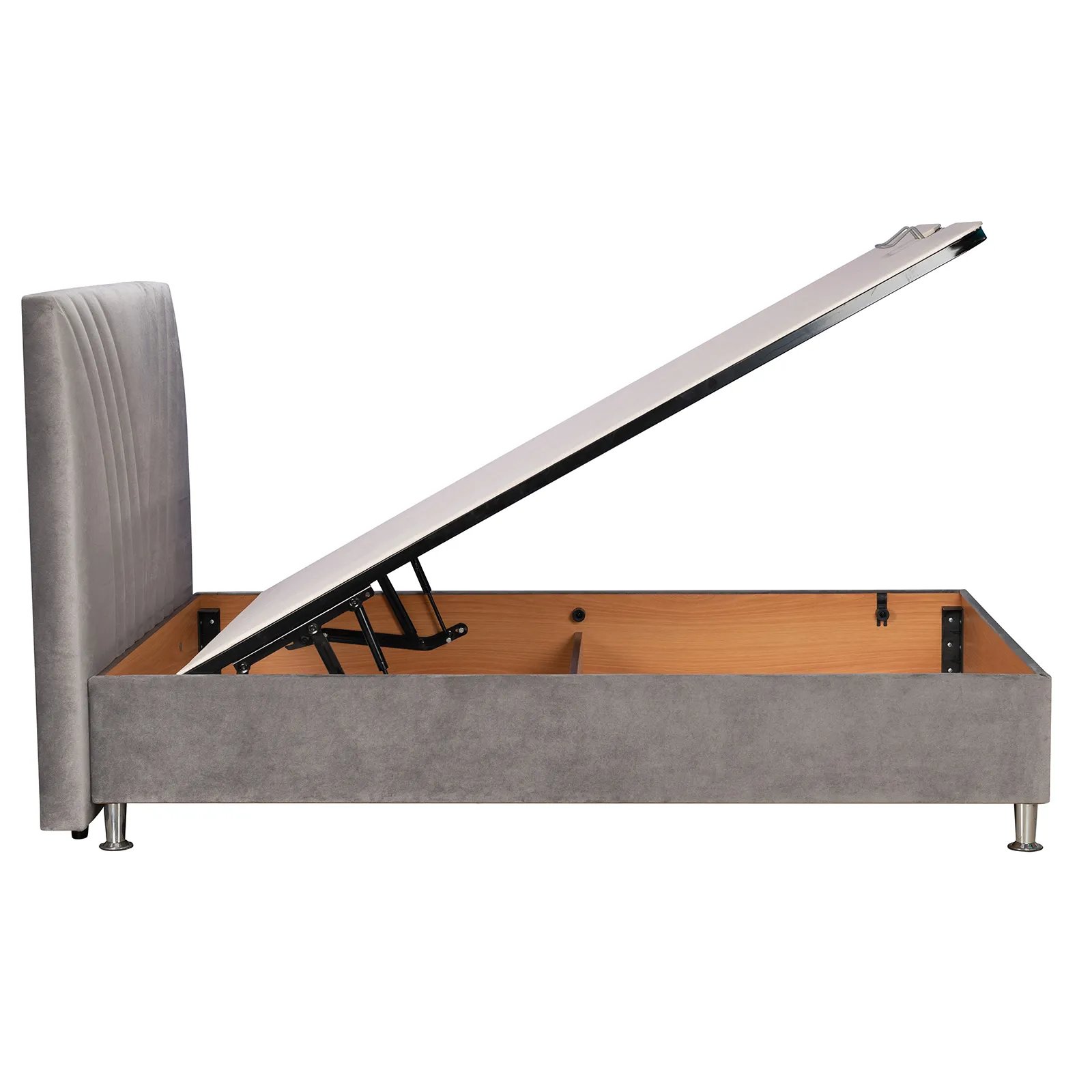 Кровать Bellona Verso, с мягким изголовьем, с подъемным механизмом, обивка: ткань: B0042VERS-()+VERS-()X200 Кровать Bellona Verso, с мягким изголовьем, с подъемным механизмом, обивка: ткань: B0042VERS-()+VERS-()X200