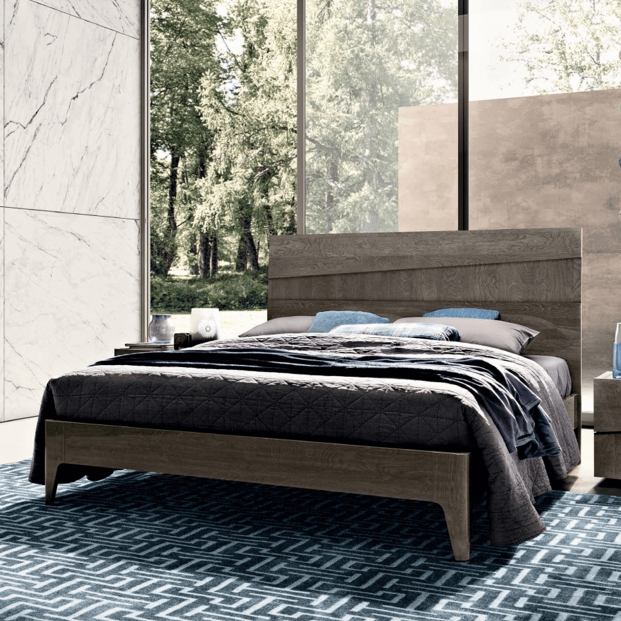 Кровать Camelgroup Tekno, цвет: серебристая береза, 160x200 см (156LET.01PL)156LET.01PL