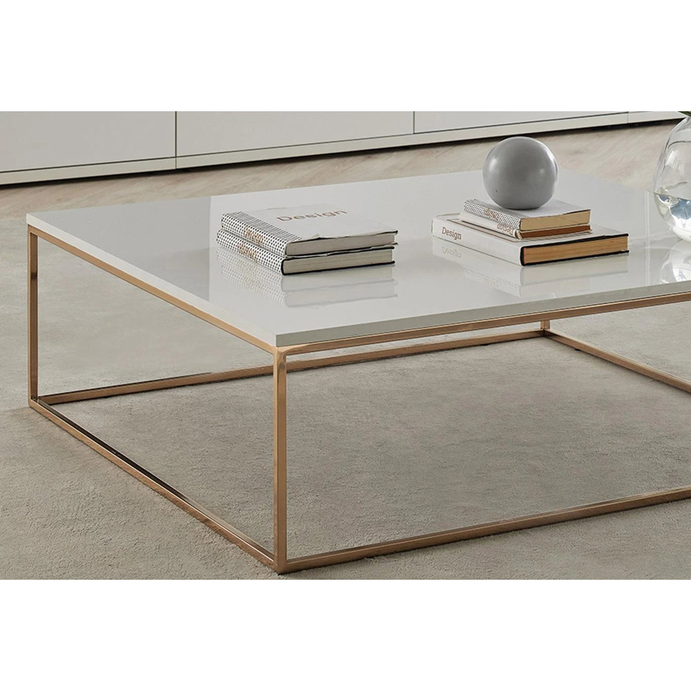 Стол журнальный белый Enza Home Legato, размер 110х110х35 см55556000000306 Стол журнальный белый Enza Home Legato, размер 110х110х35 см55556000000306