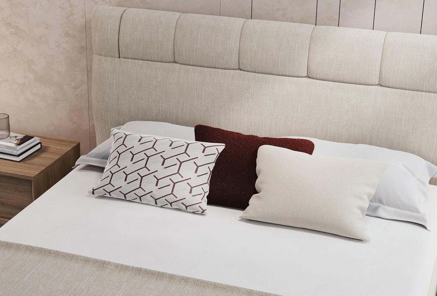 Кровать Enza Home Paloma, двуспальная, 160х200 см, с подъемным механизмом55551009350001+55552010530001 Кровать Enza Home Paloma, двуспальная, 160х200 см, с подъемным механизмом55551009350001+55552010530001