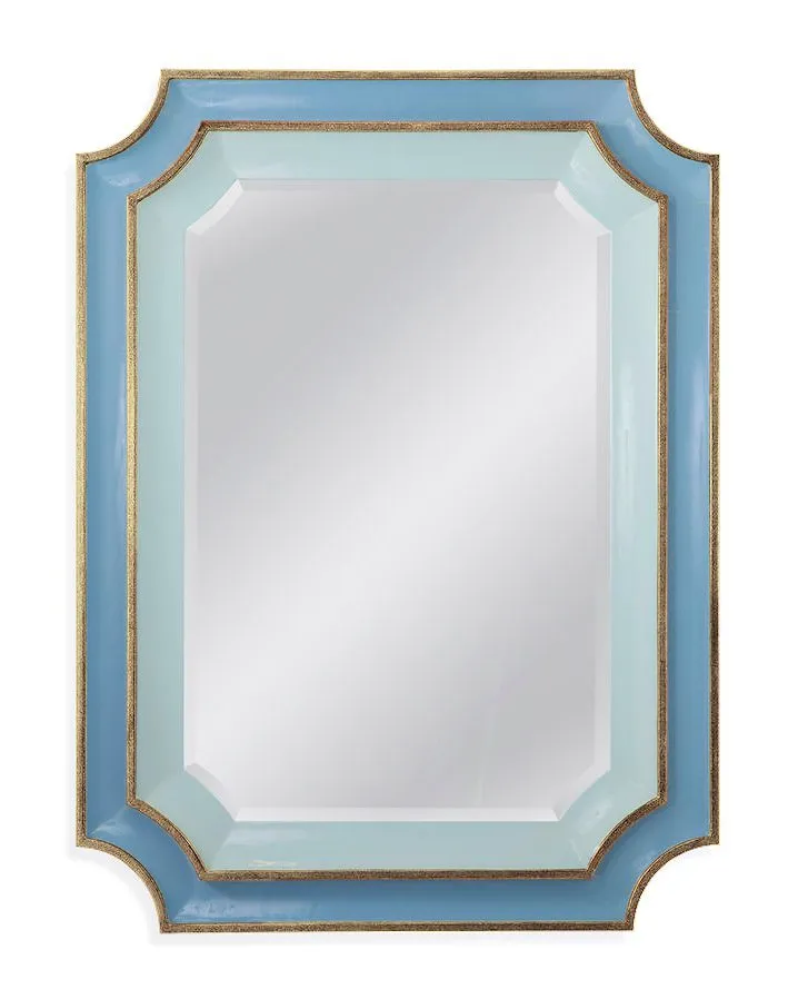 Зеркало в раме Louvrehome "Кьяра" Sky Blue, размер 91x121 см, цвет: синий (LH1250blue)LH1250blue