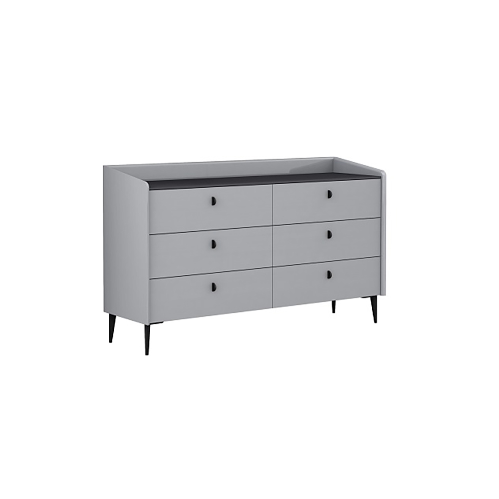 Комод APHome Karla SB119DA-S Б|З Д|СПАЛЬНИ, размер 146x44x87 см, цвет: серый (0050442625)0050442625