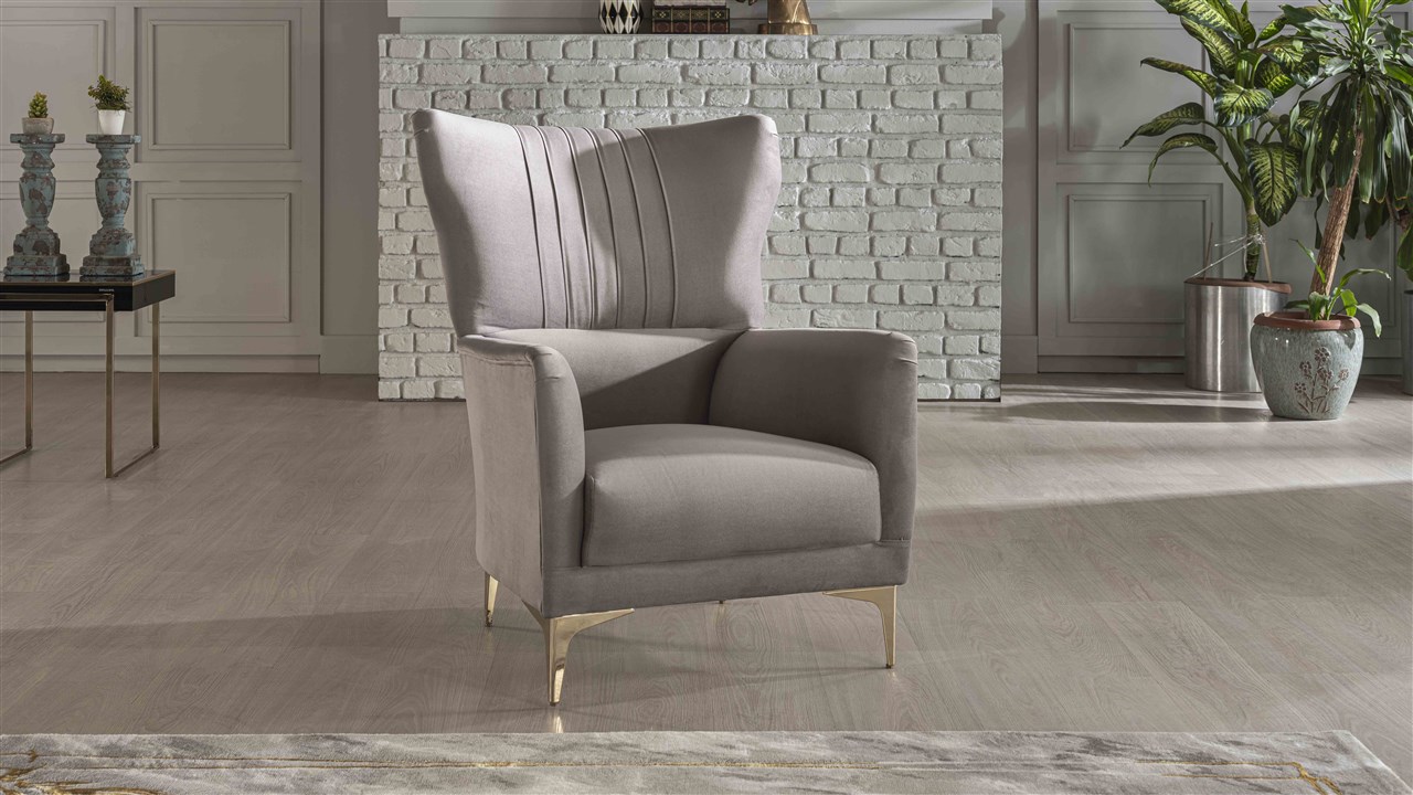 Кресло Bellona Carlino, цвет: тёмно-серый, размер 76x90x95 см (CARL-04)CARL-04