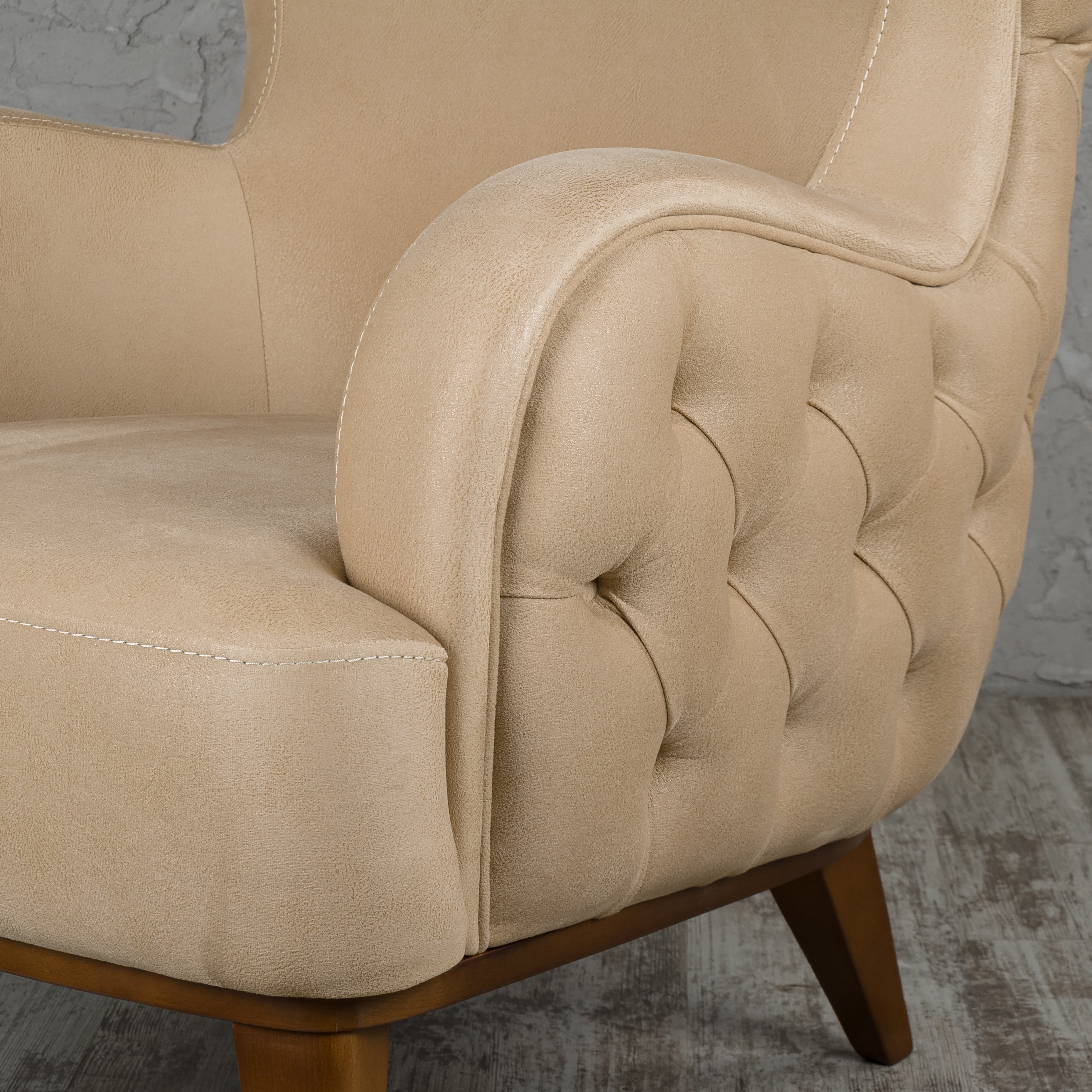 Кресло Lenova Mable, размер 80х75х90, ткань Zegna 13/beige (02197)02197