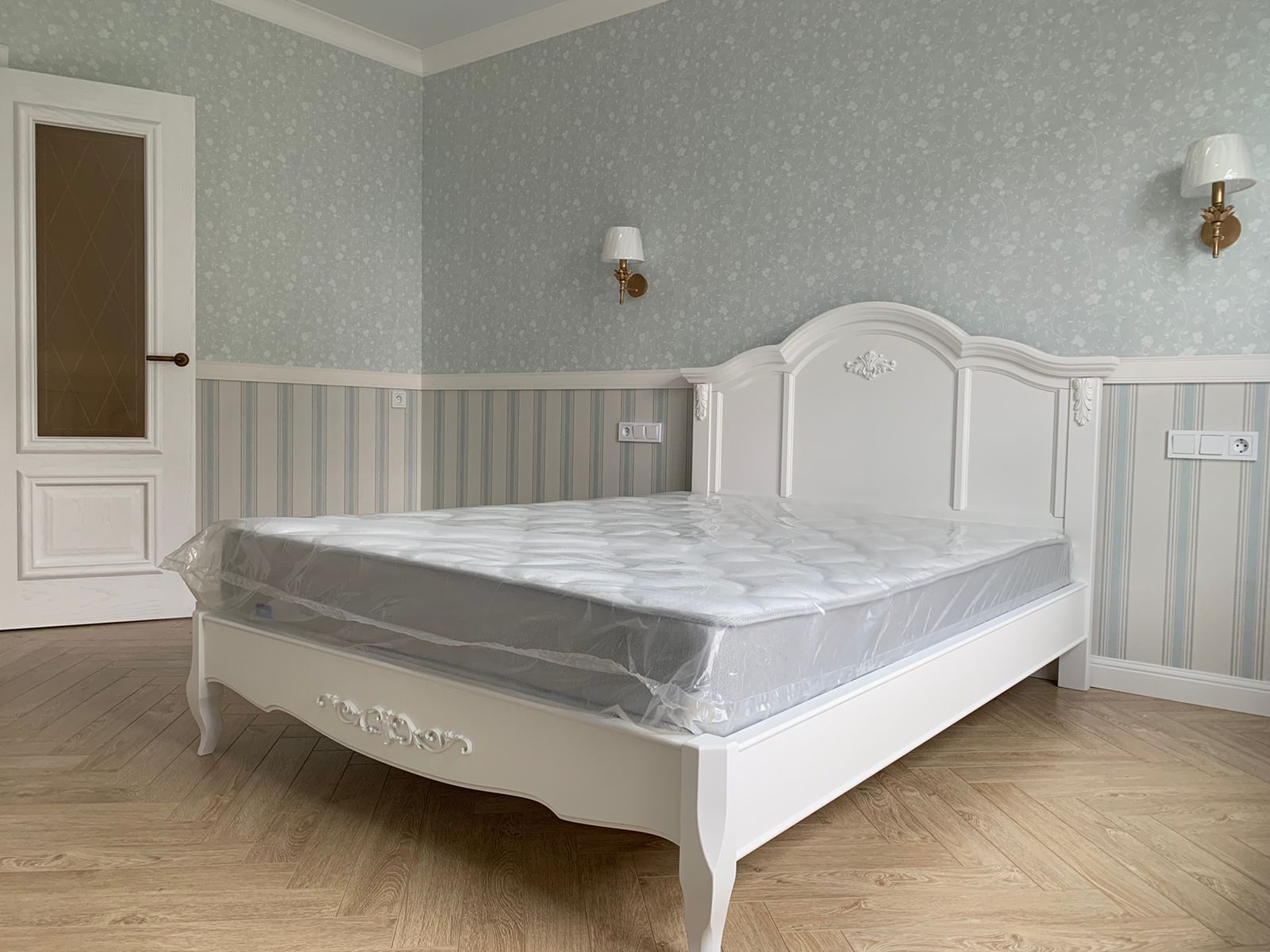 Кровать Aletan Provence, 160x200 см, цвет: слоновая кость-золото (B206G)B206G Кровать Aletan Provence, 160x200 см, цвет: слоновая кость-золото (B206G)B206G