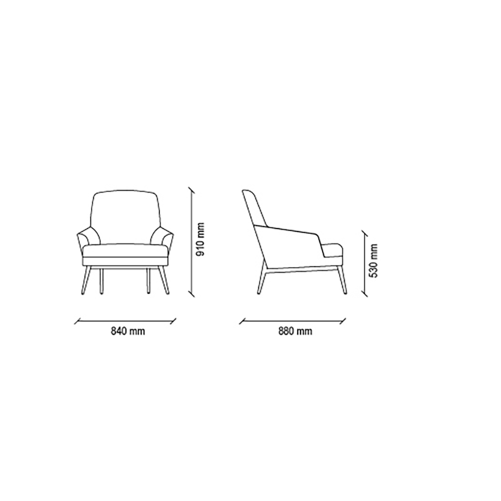 Кресло Enza Home Valdera, размер 84х88х91 см