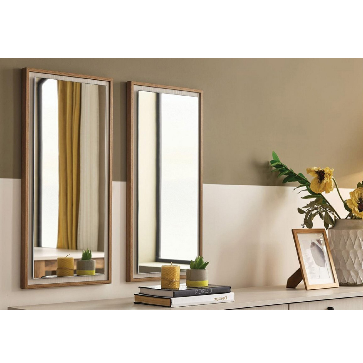Зеркало Enza Home Loreto, размер 38х3х80 см (комплект из 2 шт)EH57544