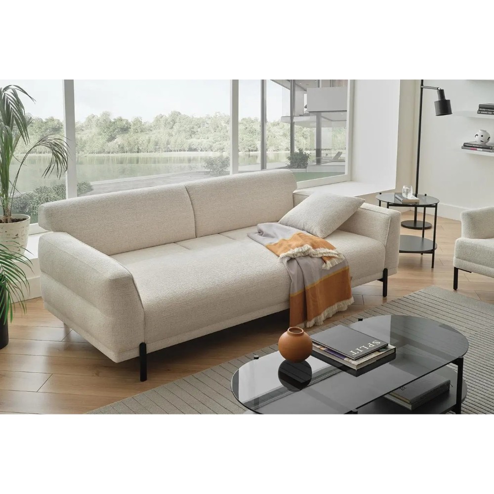 Диван-кровать белый Enza Home Terra, трёхместный, размер 226х98х81 см Диван-кровать белый Enza Home Terra, трёхместный, размер 226х98х81 см