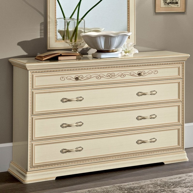 Комод Camelgroup Torriani Avorio, цвет: слоновая кость, 131x52x91 см (128CMS.01AV)128CMS.01AV