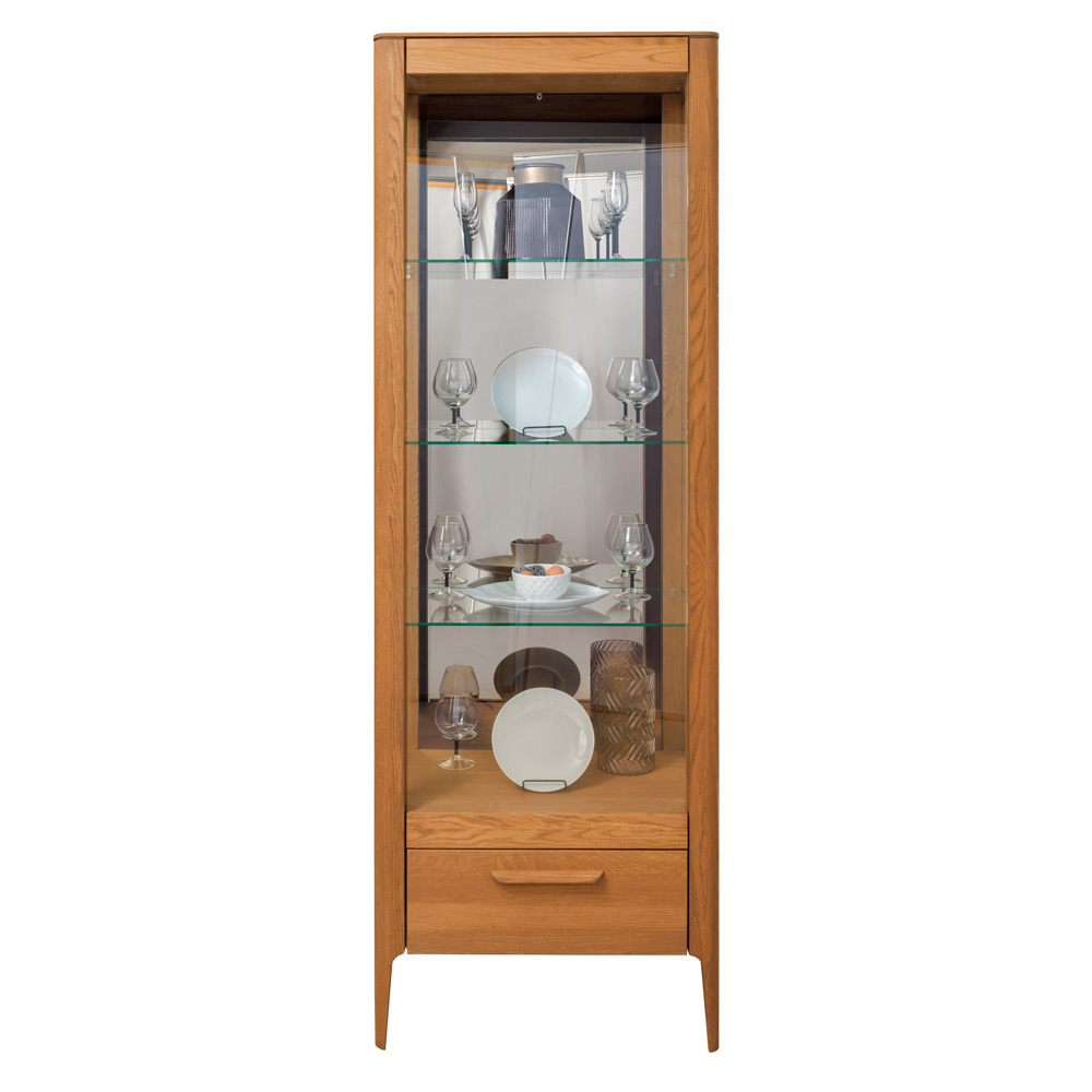 Витрина Stanles Атланта 1L (левая), с ящиком, размер 65х46х190 см