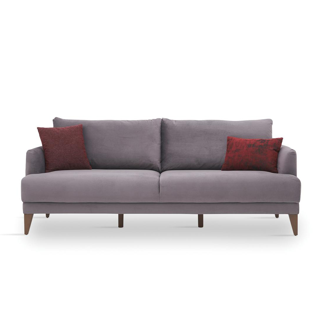 Диван-кровать Enza Home Fiore, трёхместный, ткань 10405 Dark Grey, размер 215х103х82 см